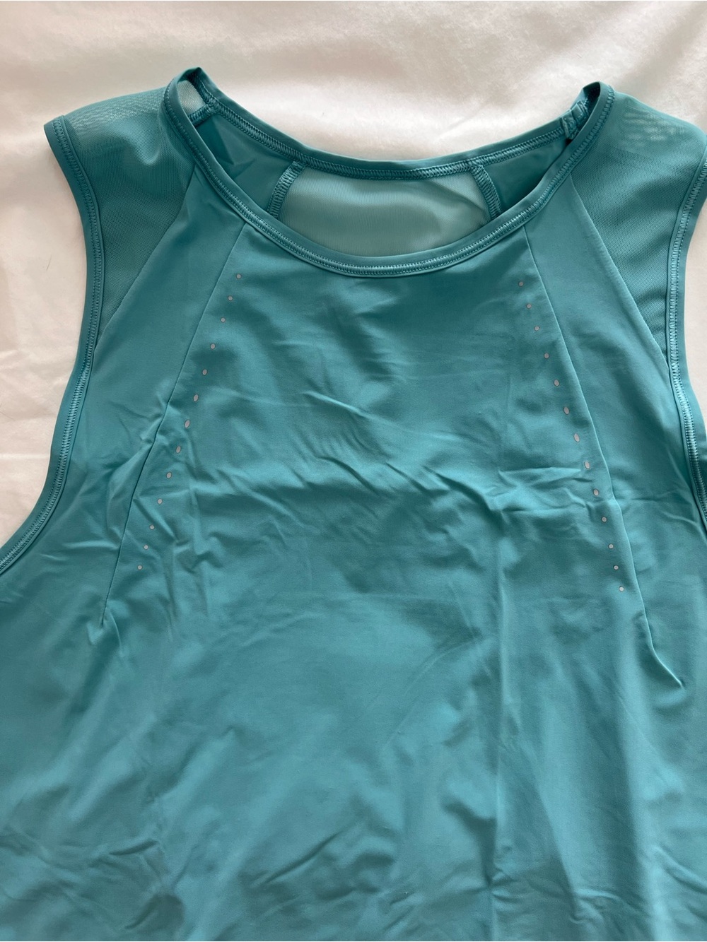 NWOT Lululemon Sculpt Sleeveless Cropped Tank Top Tidal Teal Size 6 - Picture 7 of 10